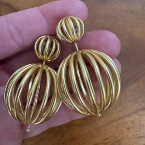 Tuckernuck Birdcage Earring, Gold